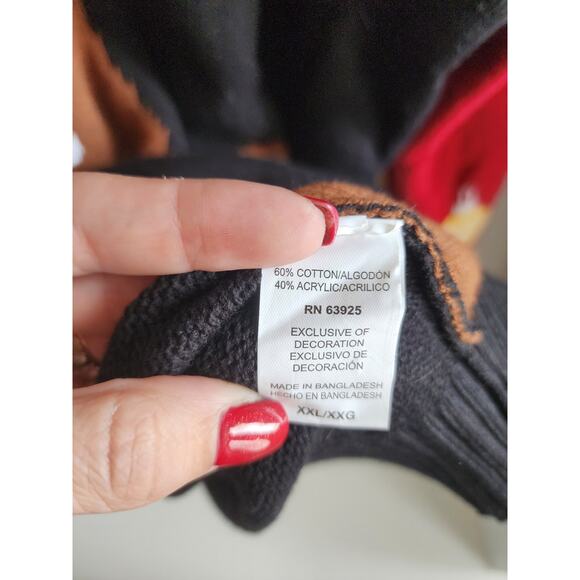 Celebrate Together Gingerbread Man SNAP Ugly Christmas Sweater Men's XXL / 2XL - Picture 7 of 7